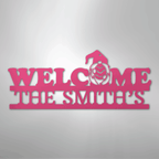Welcome Gnome Personalized Steel Metal Sign Wall ArtCustomly Gifts