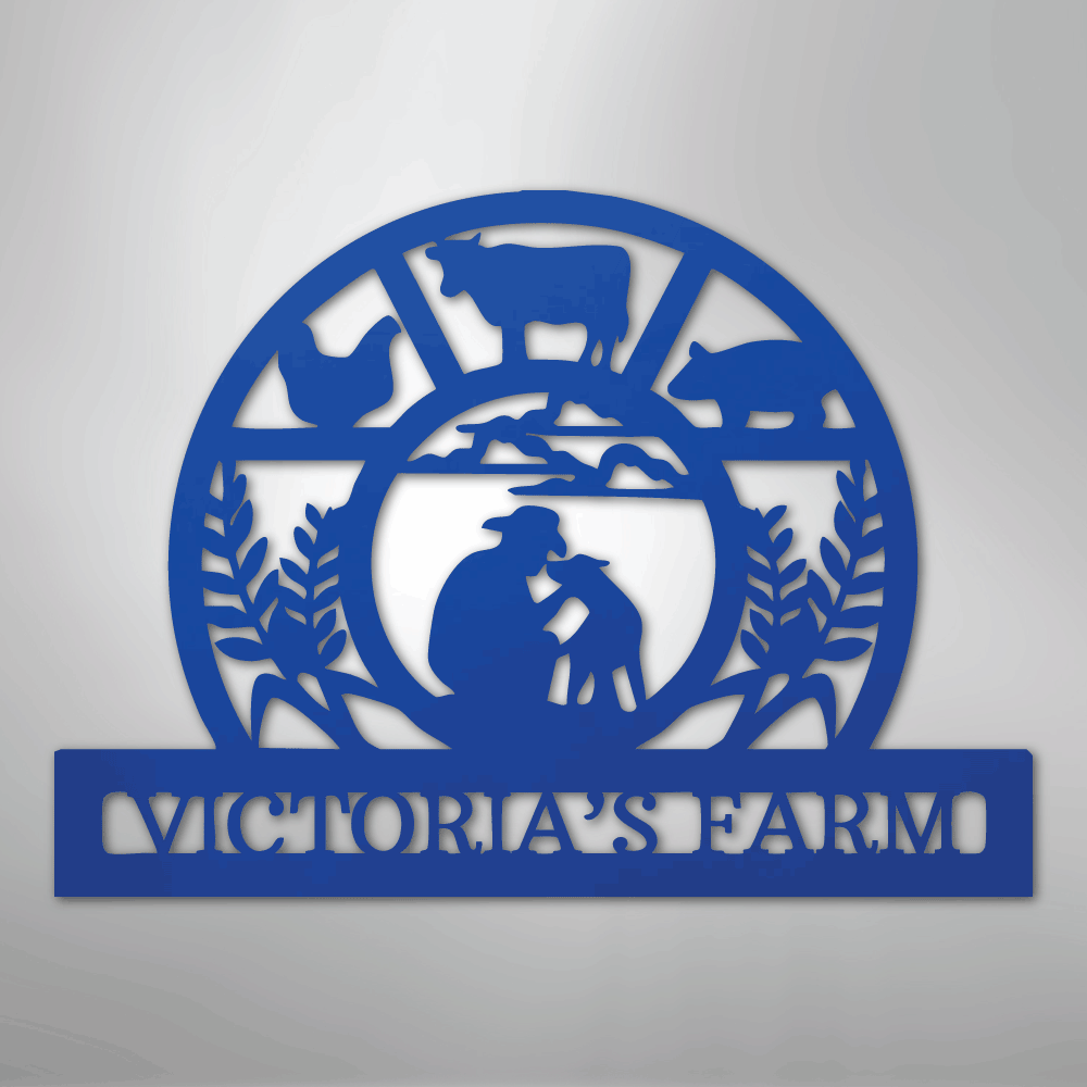 Wheat Field Personalized Steel Metal Sign Wall ArtCustomly Gifts