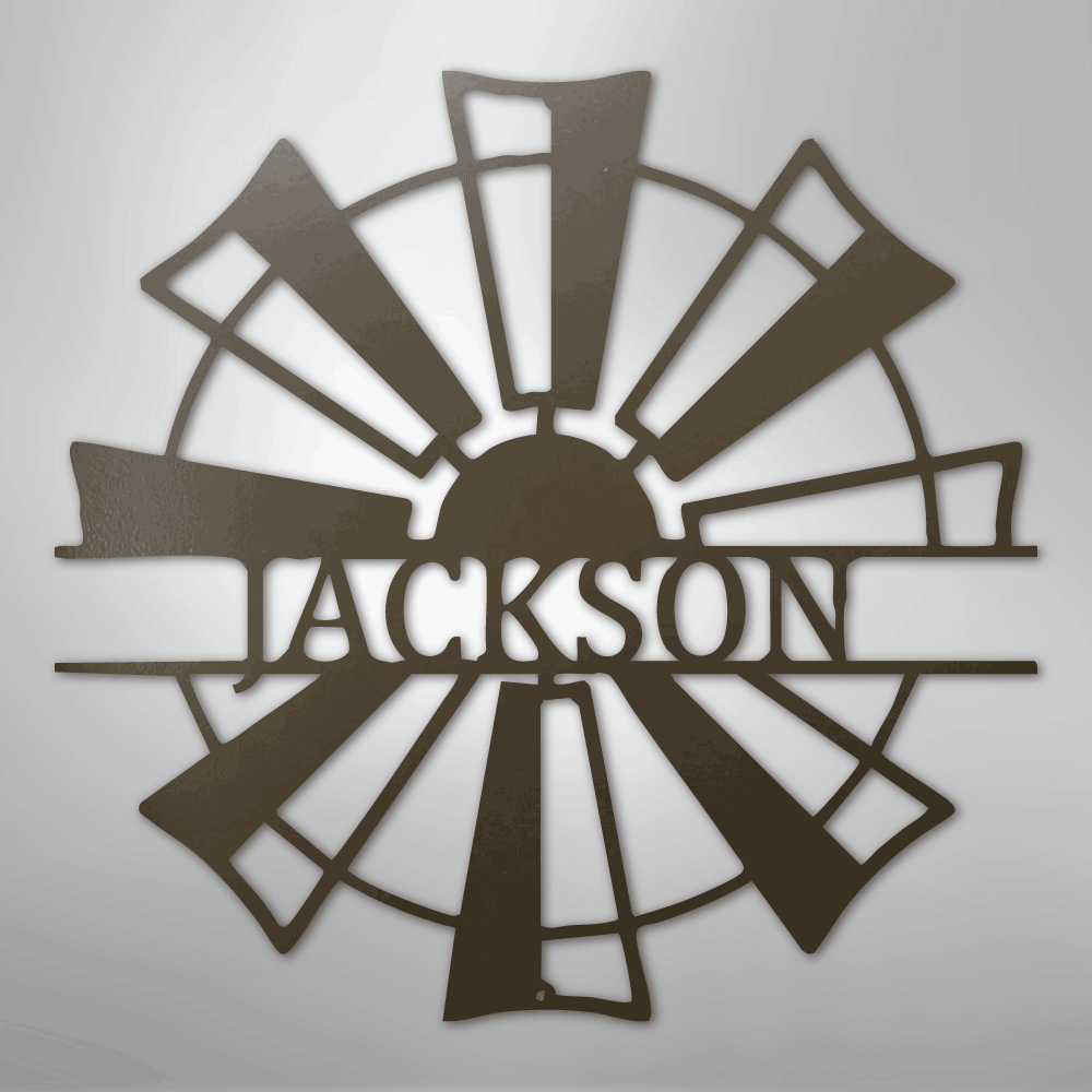Windmill Personalized Steel Metal Sign Wall ArtCustomly Gifts