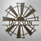 Windmill Personalized Steel Metal Sign Wall ArtCustomly Gifts