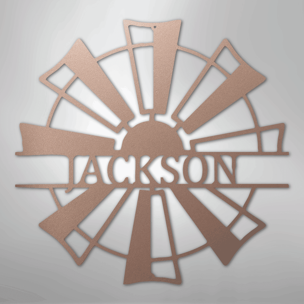 Windmill Personalized Steel Metal Sign Wall ArtCustomly Gifts