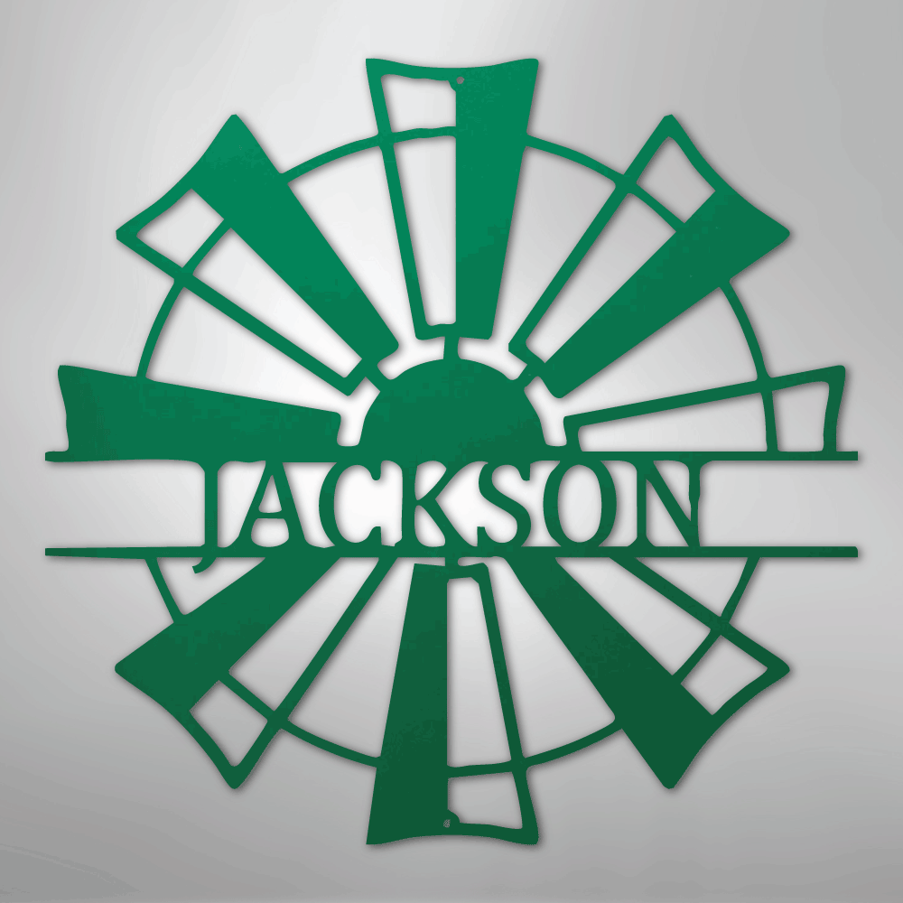 Windmill Personalized Steel Metal Sign Wall ArtCustomly Gifts