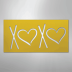 XOXO - Steel Metal Sign Wall ArtCustomly Gifts