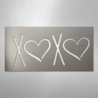 XOXO - Steel Metal Sign Wall ArtCustomly Gifts