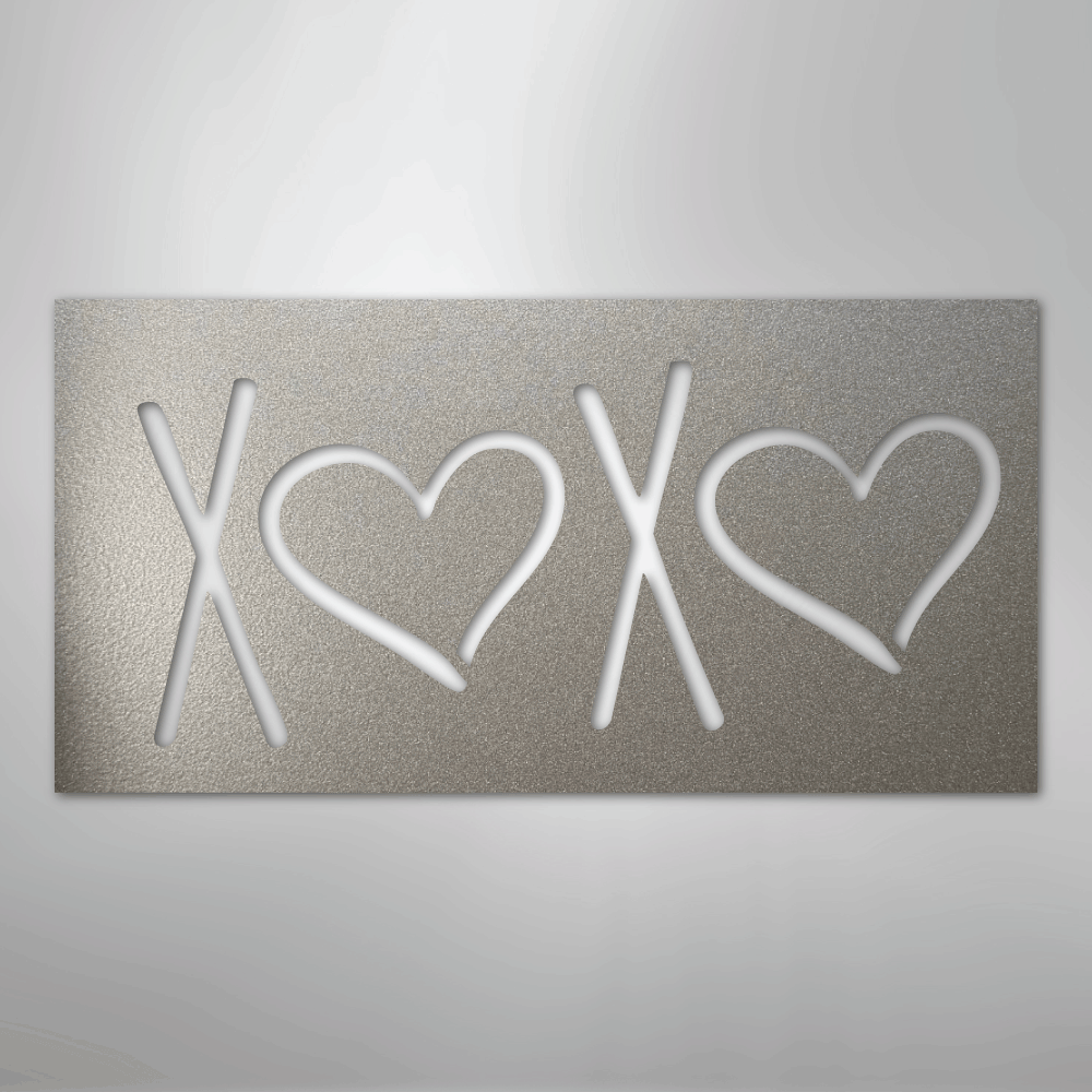 XOXO - Steel Metal Sign Wall ArtCustomly Gifts