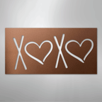 XOXO - Steel Metal Sign Wall ArtCustomly Gifts