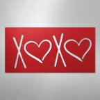 XOXO - Steel Metal Sign Wall ArtCustomly Gifts