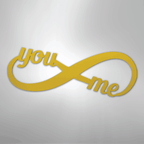 You and Me Infinity - Steel Metal Sign Wall ArtCustomly Gifts