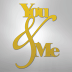 You and Me Quote - Steel Metal Sign Wall ArtCustomly Gifts