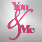 You and Me Quote - Steel Metal Sign Wall ArtCustomly Gifts
