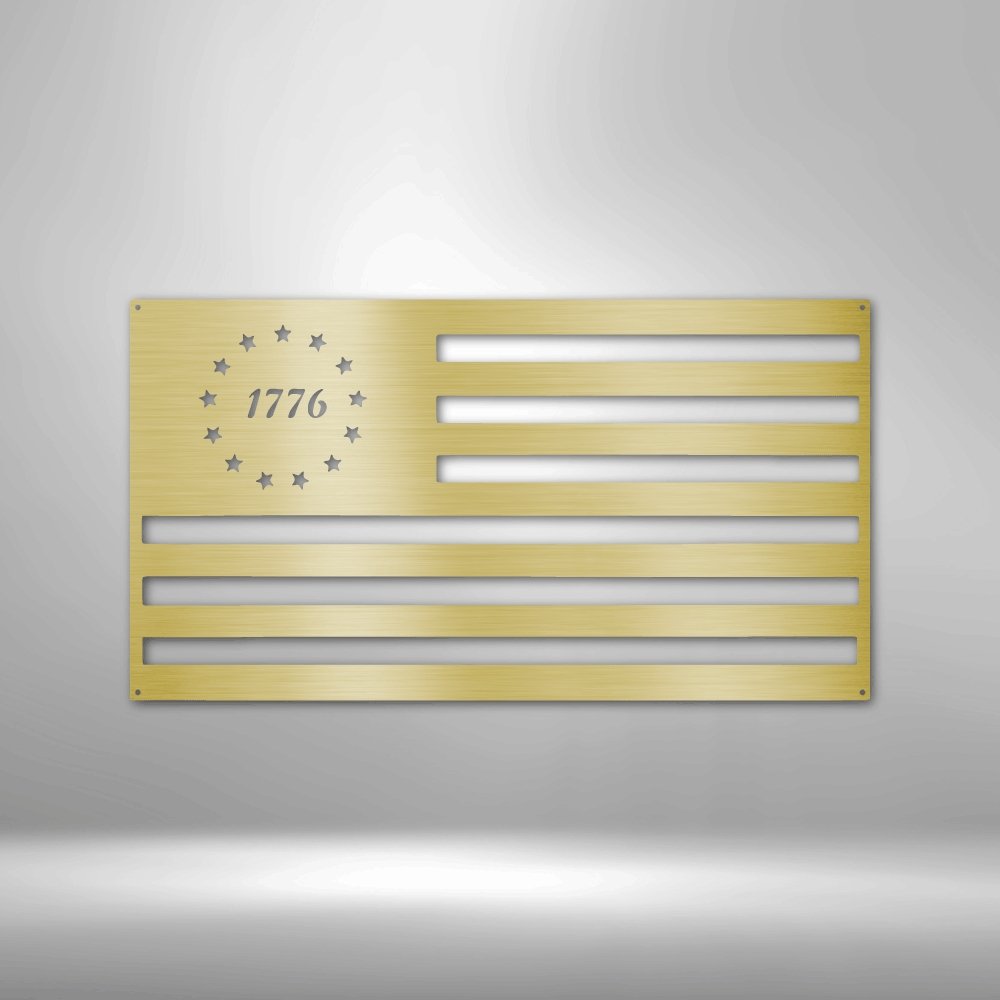 1776 Flag - Steel SignCustomly Gifts