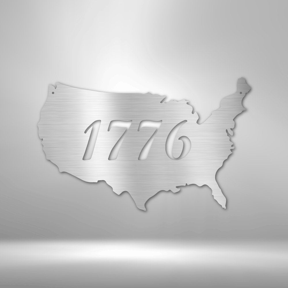 1776 - Steel SignCustomly Gifts