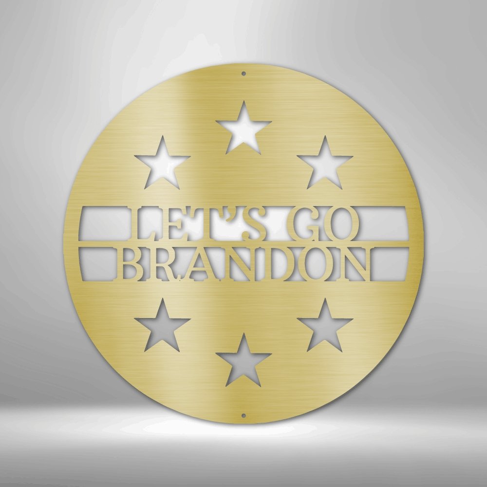 6 Star Monogram Personalized Text Steel SignCustomly Gifts