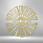 Fancy Windmill Personalized Name Text Steel SignCustomly Gifts