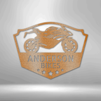 Bike Shop Personalized Name Text Steel signCustomly Gifts