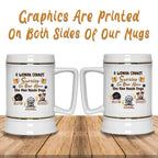 A Woman Cannot Survive On Beer Alone She Also Needs Dogs SteinCustomly Gifts