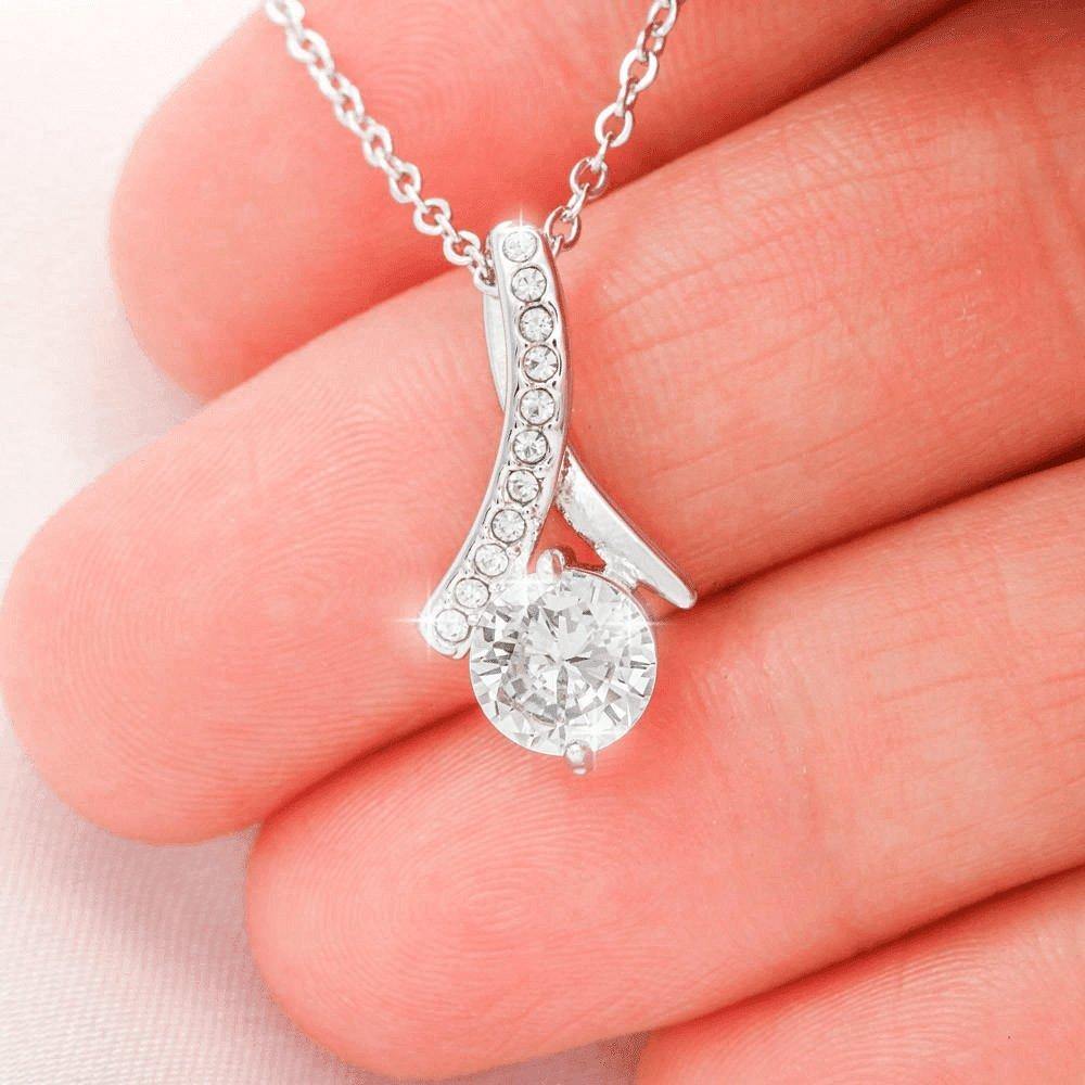 Alluring Beauty Necklace If Ever There Is a Tomorrow -Love Personalized Insert CardCustomly Gifts
