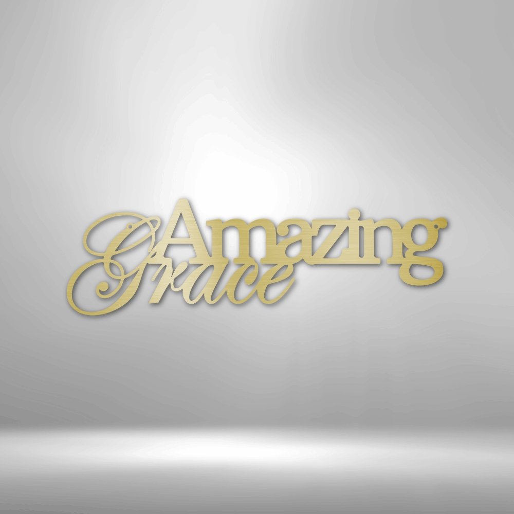 Amazing Grace - Steel SignCustomly Gifts