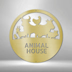 Animal House Personalized Name Text Steel SignCustomly Gifts