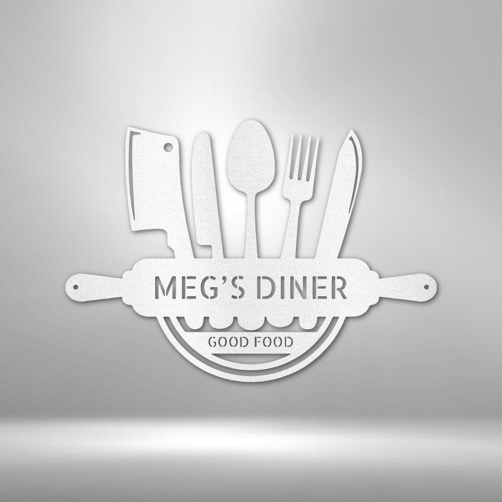 Art in the Kitchen Personalized Name Text Steel SignCustomly Gifts