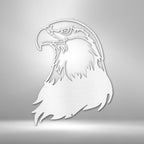 Bald Eagle Head - Steel SignCustomly Gifts