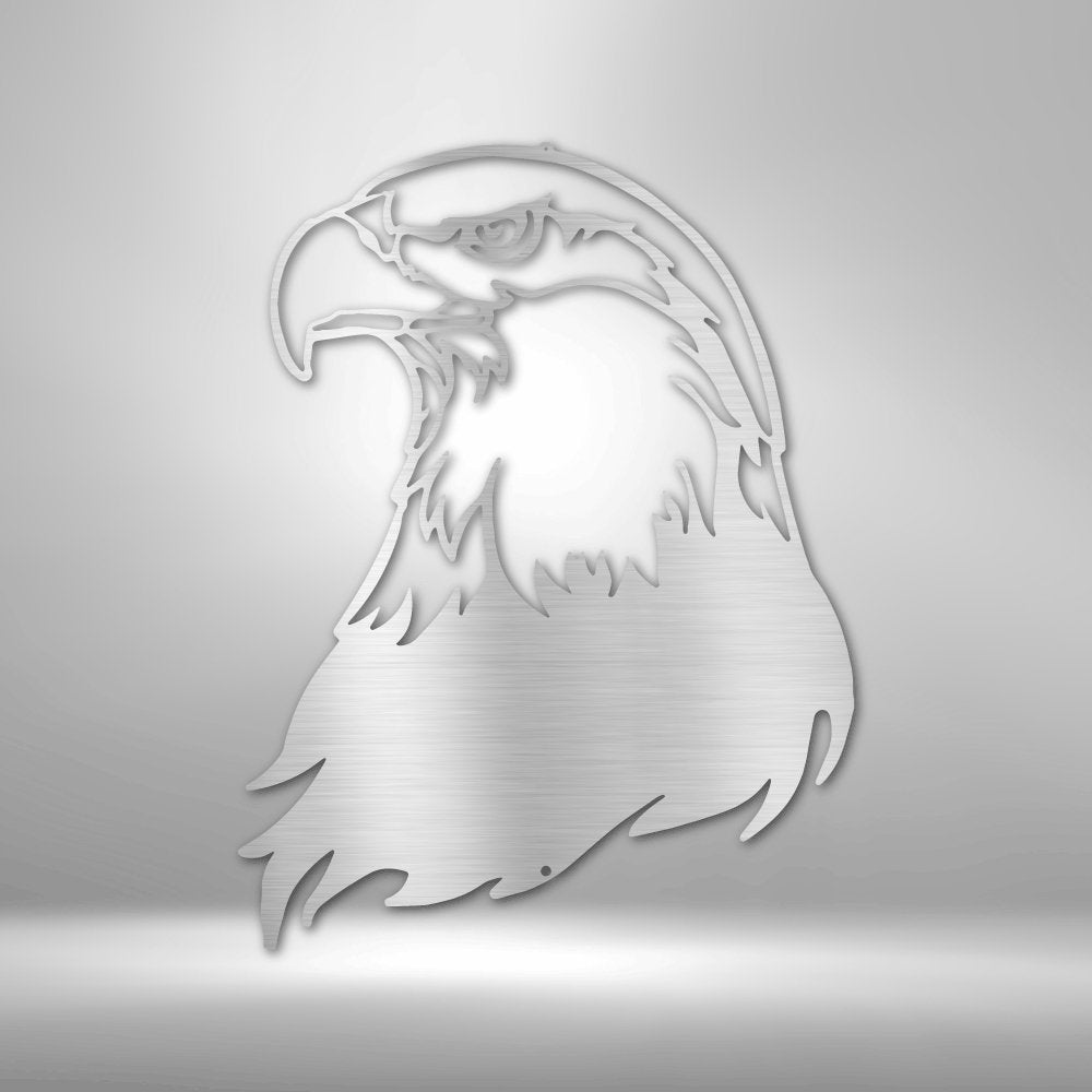Bald Eagle Head - Steel SignCustomly Gifts