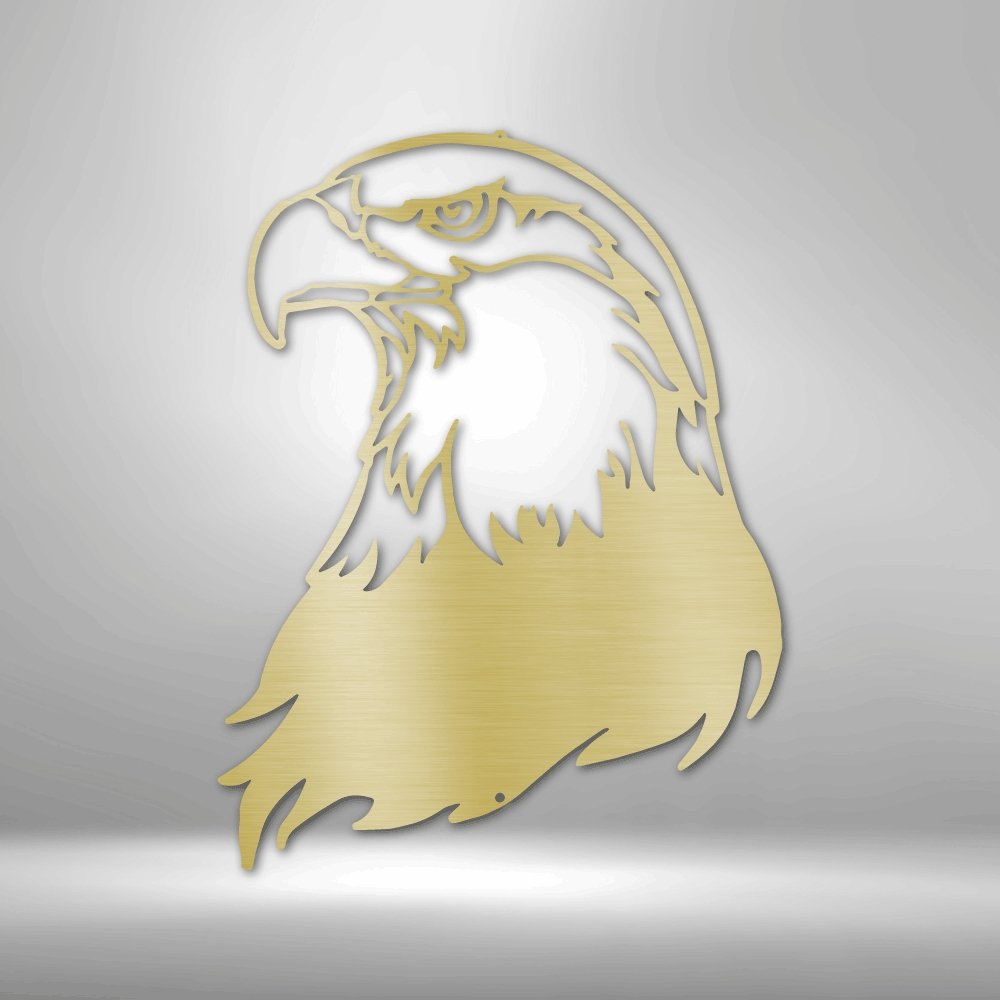 Bald Eagle Head - Steel SignCustomly Gifts