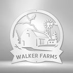 Barn House Personalized Name Text Steel SignCustomly Gifts
