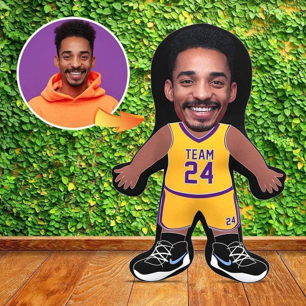 Basketball Player v2 Theme Mini Me Human Doll PillowCustomly Gifts