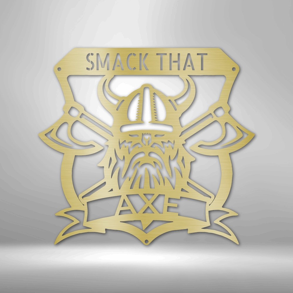 Battle Axe Plaque Personalized Steel SignCustomly Gifts