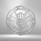 Battle Axe Ring Viking Personalized Steel SignCustomly Gifts