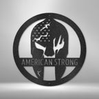 Battle Spartan Helmet Personalized Name Text Steel SignCustomly Gifts