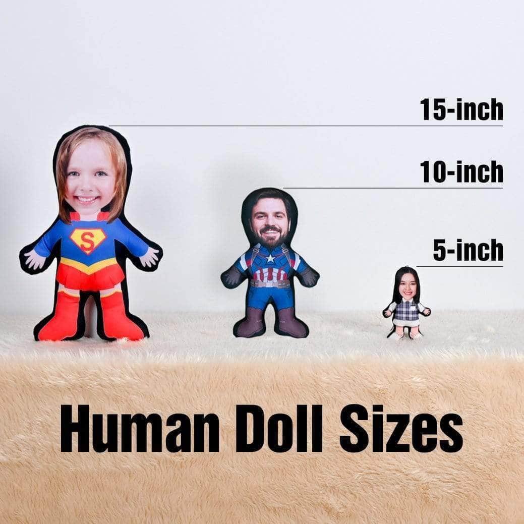 Belle Theme Mini Me Human Doll PillowCustomly Gifts