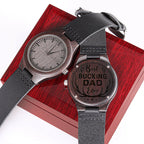 Best Bucking Dad Ever Wooden WatchCustomly Gifts