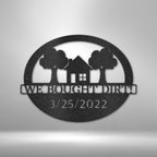 Bought Dirt Address Personalized Steel SignCustomly Gifts