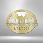 Bought Dirt Address Personalized Steel SignCustomly Gifts