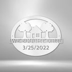 Bought Dirt Address Personalized Steel SignCustomly Gifts