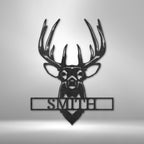 Buck Mount Personalized Name Text Steel SignCustomly Gifts