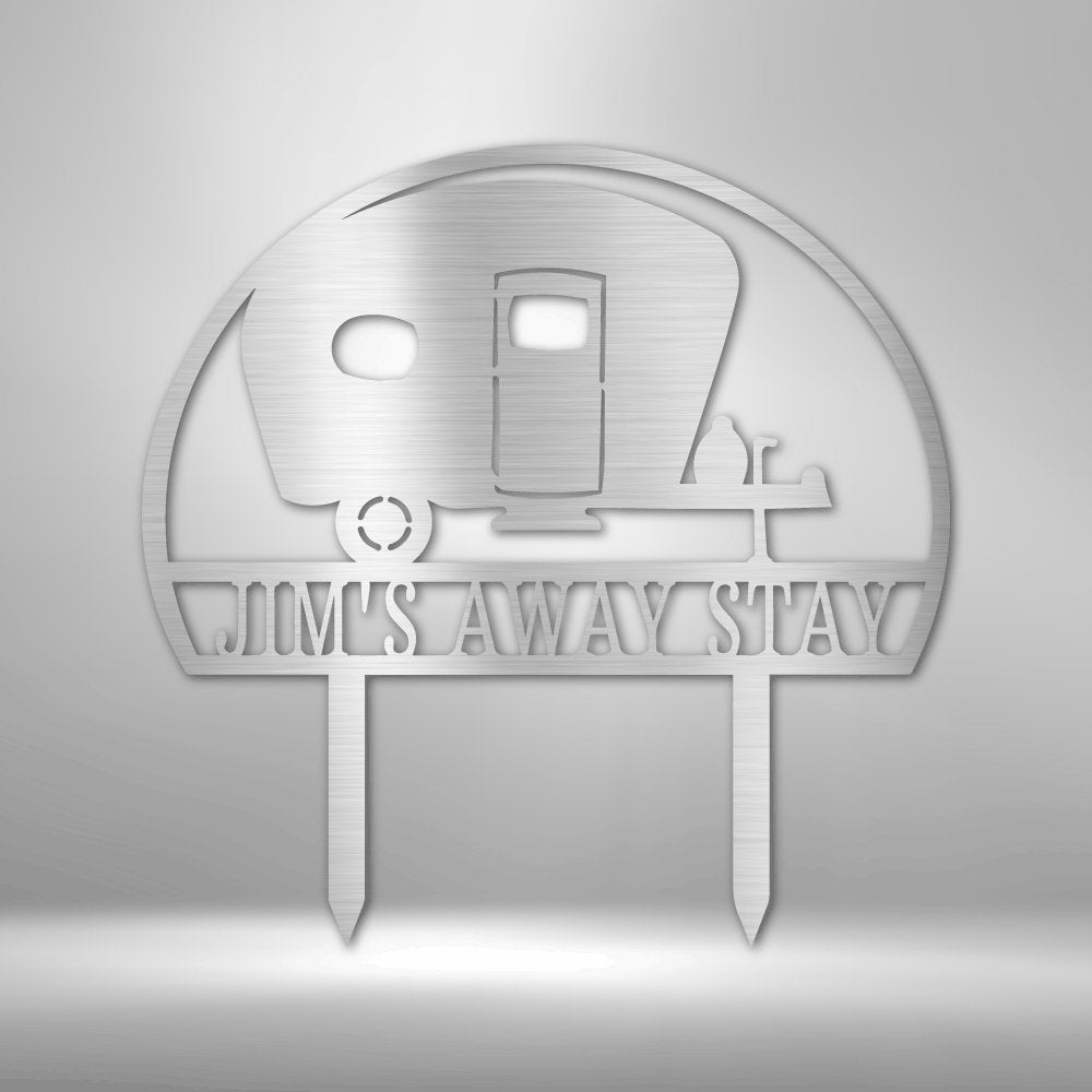 Camper Yard Stake Personalized Steel SignCustomly Gifts