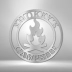 Campfire Personalized Text Steel SignCustomly Gifts