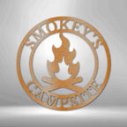 Campfire Personalized Text Steel SignCustomly Gifts