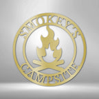 Campfire Personalized Text Steel SignCustomly Gifts