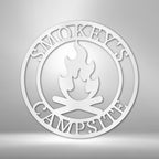 Campfire Personalized Text Steel SignCustomly Gifts