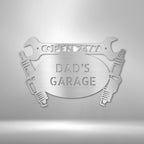 Car Garage Personalized Name Text Steel SignCustomly Gifts