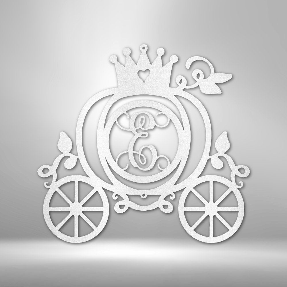 Carriage Initial Personalized Monogram Steel SignCustomly Gifts