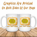 Cartoon Frame v1 Personalized Photo and Text Coffee MugCustomly Gifts