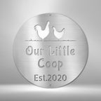Chicken Coop Personalized Text Steel SignCustomly Gifts