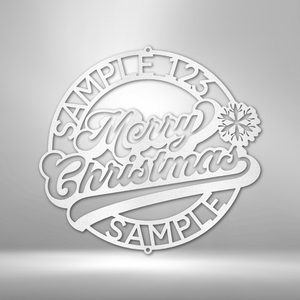 Christmas Ring Personalized Name Text Steel SignCustomly Gifts