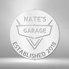 Classic Car Monogram Personalized Name Text Steel SignCustomly Gifts