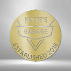 Classic Car Monogram Personalized Name Text Steel SignCustomly Gifts